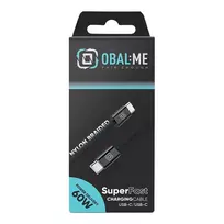 Obal:Me data transfer and charging cable | USB-C to USB-C | 60W | 1m | black