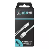 Obal:Me data transfer and charging cable | USB-C to USB-C | 100W | 1m | white