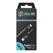 Obal:Me data transfer and charging cable | USB-C to USB-C | 100W | 2m | black