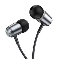 Hoco Wire earphones, 3.5 mm Jack, M108, metal gray