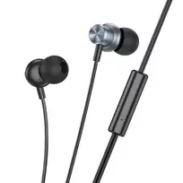 Hoco Wire earphones, 3.5 mm Jack, M110, metal gray