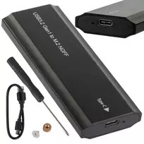 Fusion Accessories Fusion M2 to USB-C M-key SSD disk adapter, black