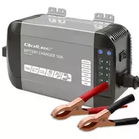 Qoltec Smart Monolith charger for LiFePO4, AGM, GEL, SLA batteries | 10A | 24V