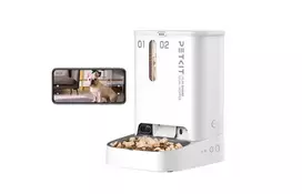 PETKIT Feeder with Camera P591 YumShare Dual-Hopper, 2+3 L Capacity, White
