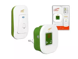 LTC LXDZ1 Electro Wireless Doorbell with Thermometer, AC 230V