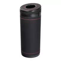 OEM Tube-shaped tissue dispenser with breakable glass option, black