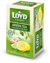 Loyd Green Tea Lemon  AND  Lime with Ginger, 20x1.7 g