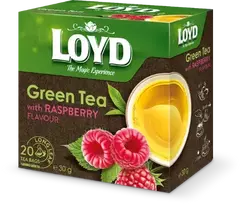 Loyd Green Tea Pyramids with Raspberry Flavor 20x1.5g