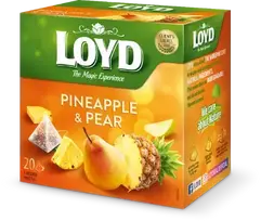 Loyd Fruit tea Pyramids with pineapple and pear flavor, 20x2 g