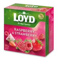 Loyd Fruit tea Pyramids with raspberry and strawberry flavor, 50x2 g