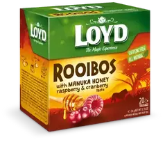Loyd Red tea Pyramids Rooibos with Manuka honey, cranberries and lingonberries, 20x1.7 g