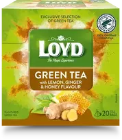Loyd Green tea with green lemon, honey, and ginger, 20 x 2g