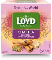 Loyd Flavored black tea Chai with cinnamon, ginger, and cardamom, 20 x 1.8g