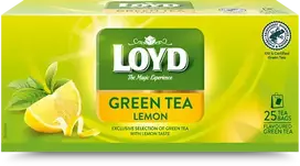 Loyd Green tea, lemon flavor, 25 x 1.5 g