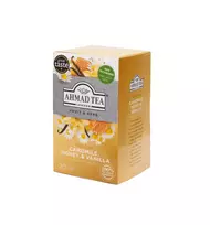 Ahmad Fruit and herb tea with chamomile, honey, and vanilla, 20 tea bags x 1.5 g per pack