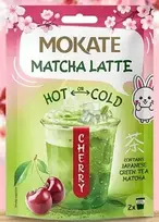 Mokate Matcha Latte with Cherry Flavor, 40g