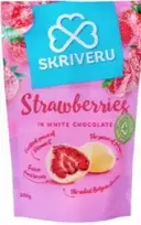 Skrīveru saldumi SKRĪVERU Zemene Piena Chocolate 100g