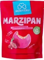 Skrīveru saldumi SKRĪVERU marzipan chocolate with strawberry flavor, 150 g