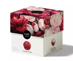 Pure Chocolate Dark chocolate truffles with cheesecake cream filling and a spring decoration, 12 SPRING 96g,