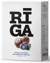Pure Chocolate Dark chocolate truffles with blueberry yogurt cream filling "Riga" 202g