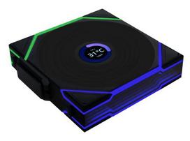 Lian Li Uni Fan TL120 LCD Reverse Blade Wireless Computer Case Fan - 12 cm, Black, 1 pc