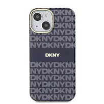 DKNY PC|TPU Repeat Pattern Tonal Stripe MagSafe Case for iPhone 13, Blue