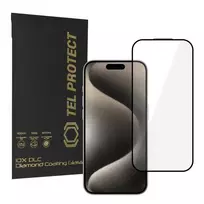 TEL PROTECT 10X HD DLC Diamond Coating tempered glass screen protector for iPhone 15 Pro Max