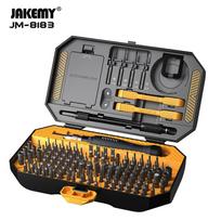 JAKEMY JM-8183 magnetinių atsuktuvų rinkinys Phillips Slotted Torx CR-V bitų atsuktuvas, skirtas mobiliajam telefonui, kompiuterių elektroniniams remonto rankiniams įrankiams
