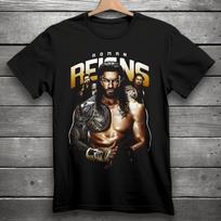 Roman Reigns Wrestling Marškinėliai Juodi S-3XL WWE Unisex Marškinėliai XL