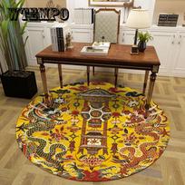 Porcelianiniai apvalūs kilimai svetainei, miegamajam, kėdžių kilimėliui, tualetui papuošti neslystantį grindų kilimėlį 60cm diameter