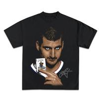 NIKOLA JOKIC Džokeris Dėžutės formos Vintažiniai Grafiniai Marškinėliai Krepšinio Marškinėliai Streetwear Y2K Unisex Marškinėliai L