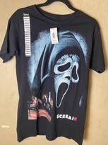 SCREAM filmo Didelis spausdinimas Juodas Aukštos kokybės Grafinis Spencer's Marškinėliai - Naujas su etiketėmis Unisex Marškinėliai XXXL