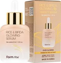 Veido serumas FarmStay Rice&Bifida Glowing Serum 35 ml