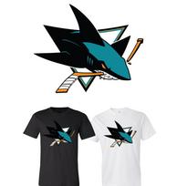 San Jose Sharks komandos logotipas marškinėliai S-6XL Sekimas!! Unisex marškinėliai L