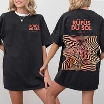 Rufus Du Sol Inhale Exhale Pasaulinis Turas 2025 Marškinėliai, Rufus Du Sol Albumo Turo S-5XL Unisex Marškinėliai XXXXL