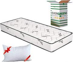 "EvergreenWeb" ortopedinis baltas 20 cm aukščio čiužinys + "Visco Pillow Free Cold Foam" H2 ir H3 čiužinys su masažo efektu Kvėpuojantis nuo erkių apsaugotas užvalkalas, skirtas groteliniam rėmui arba lovai italų kalba
