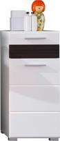 "Furnline" šoninė vonios kambario spintelė "Mezzo White High Gloss", mediena