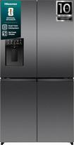 "Hisense RQ5P640SYKD" kryžminių durų šaldytuvas-šaldiklis / laisvai pastatomas / 640 l talpa / 35 dB / D energinio naudingumo klasė / Dual-Tech aušinimo sistema / My Fresh Choice / Metal Tech aušinimas / Cool Fresh Box / (Š x V)