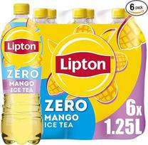 "Lipton Ice Tea Zero Mango" ledinė arbata su mango skoniu, be cukraus, vienkartinė (6 x 1,25 l)
