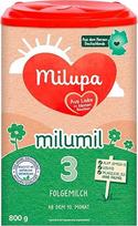 "Milupa Milumil 3" - papildomas pienas - kūdikių pieno milteliai - po 10 mėnesio - tinkamas priedas įvedant kietą maistą su svarbiomis maistinėmis medžiagomis - be palmių aliejaus - 1 x 800 g