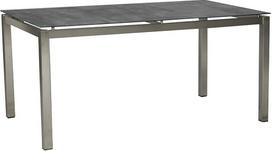 greemotion Bostono stalas Nerūdijančio plieno stiklo keramikos stalviršis 160 x 74 x 90 cm
