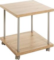 HAKU Möbel Šoninis staliukas ant ratukų Ąžuolo pilka (šviesaus ąžuolo kašmyro pilka) MDF metalas Matmenys W 40 x H 45 x D 40 cm Stilius: Modernus