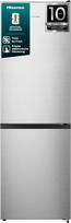 Hisense RB3N300NECA Šaldytuvas / šaldiklis / laisvai pastatomas/304L bendro tūrio/35dB / energijos vartojimo efektyvumo klasė: A/iš viso be šerkšno/išsikišusi spintelė/montuojama ant grindų/(ŠxVxG): 59,5 × 187,3 × 59 cm/pilka spalva