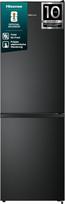 Hisense RB3N300NEFA Šaldytuvas / šaldiklis / laisvai pastatomas/304L bendro tūrio/35dB / energijos vartojimo efektyvumo klasė: A/iš viso be šerkšno/išsikišęs korpusas/montuojamas ant grindų/(ŠxVxG): 59,5 × 187,3 × 59 cm/juoda spalva