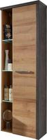 trendteam smart living Vonios kambario aukšta spintelė pakabinama Bay Oak Riviera Honey 48 x 160 x 31 cm, tamsus betonas