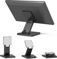 yeshine Reguliuojamas LCD monitoriaus stovas Metalinis sulankstomas lietimui jautraus ekrano monitoriaus laikiklis ant stalo su VESA skylute "All-in-One" kompiuterio stovas Vieno monitoriaus stovo laikiklis (juodas)