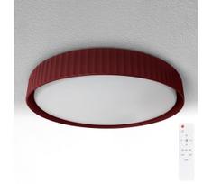 Brilagi-LED Dimeriuojamas lubinis šviestuvas LUCIA LED/48W/230V skersmuo 41 cm raudonas + su nuotolinio valdymo pultu
