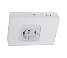 Eglo 94665 - Kištukinis lizdas po spintele SCHUKO su USB TAXANO