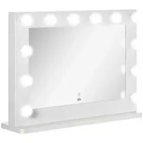 Makiažo veidrodis su 12 LED lempų, 80x60 cm
