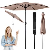 Sodo skėtis Plonos 300 cm - smėlio spalvos
